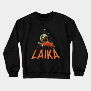 Laika the first dog in space Crewneck Sweatshirt
